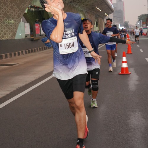 Race photo from KEMLU RUN 2026