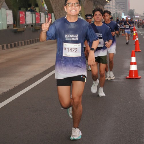 Race photo from KEMLU RUN 2026