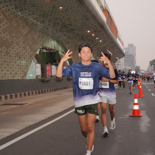 Race photo from KEMLU RUN 2026