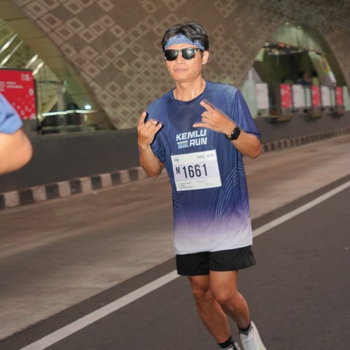 Race photo from KEMLU RUN 2026