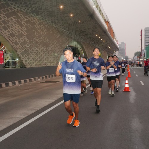 Race photo from KEMLU RUN 2026