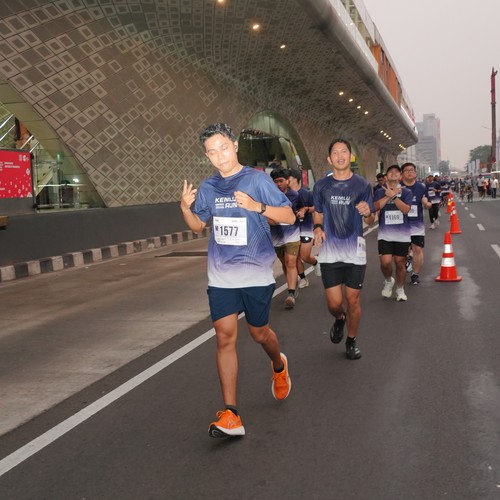 Race photo from KEMLU RUN 2026