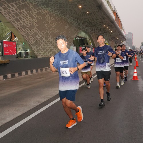 Race photo from KEMLU RUN 2026