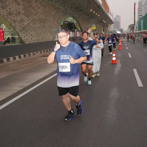 Race photo from KEMLU RUN 2026