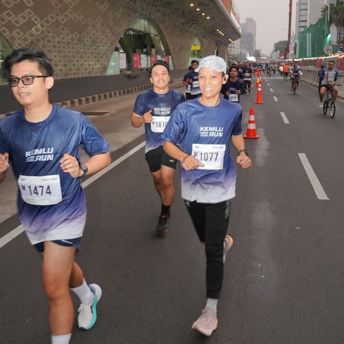 Race photo from KEMLU RUN 2026