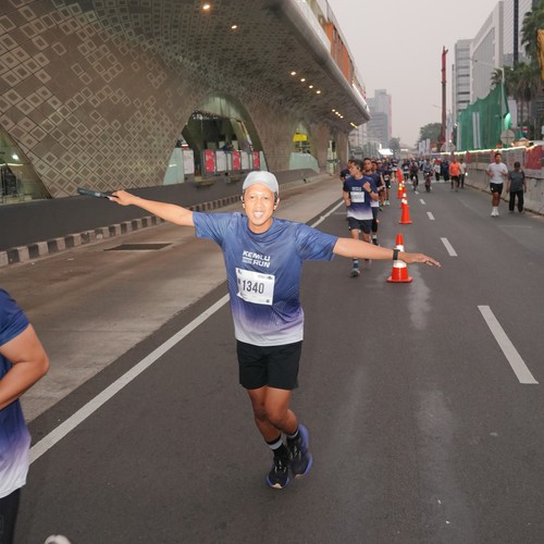 Race photo from KEMLU RUN 2026