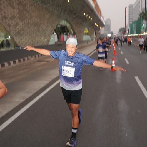 Race photo from KEMLU RUN 2026