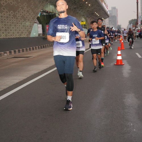 Race photo from KEMLU RUN 2026