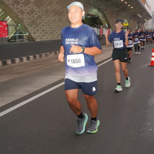 Race photo from KEMLU RUN 2026