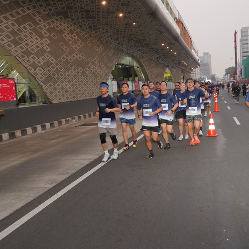 Race photo from KEMLU RUN 2026
