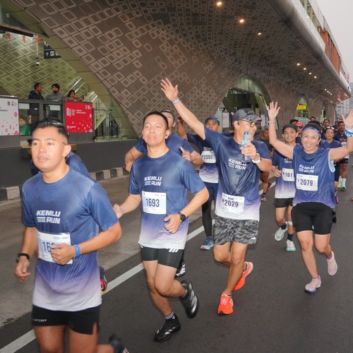 Race photo from KEMLU RUN 2026