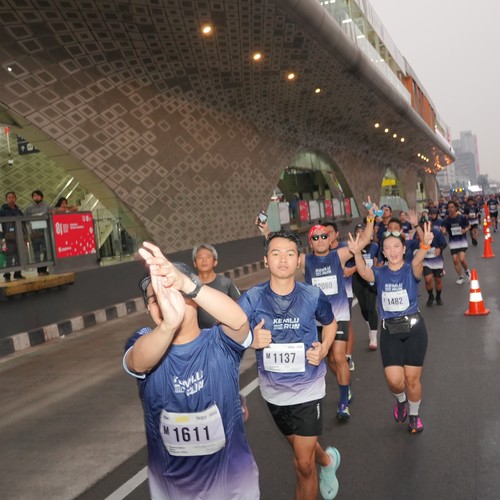 Race photo from KEMLU RUN 2026