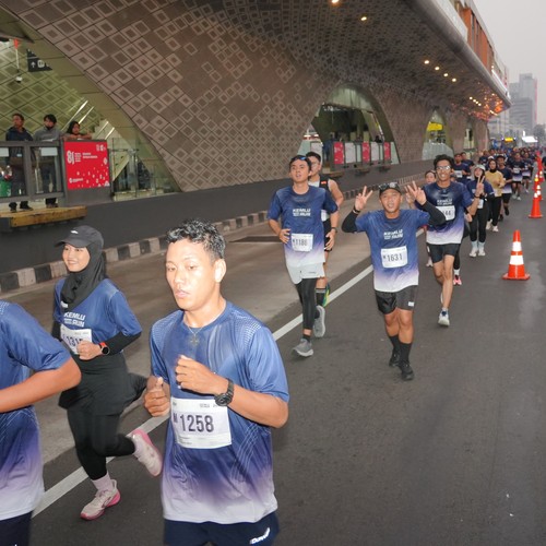 Race photo from KEMLU RUN 2026