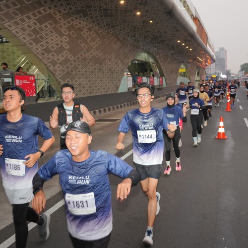 Race photo from KEMLU RUN 2026