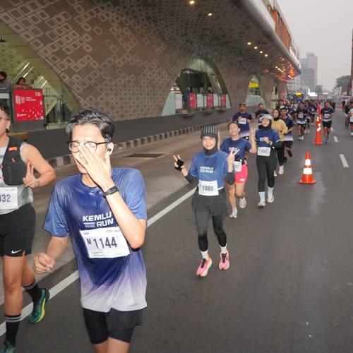 Race photo from KEMLU RUN 2026