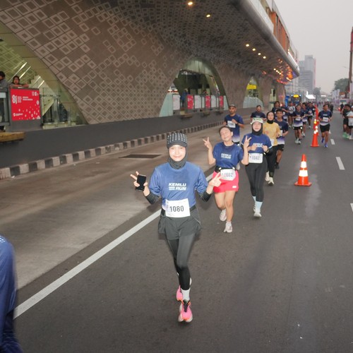 Race photo from KEMLU RUN 2026