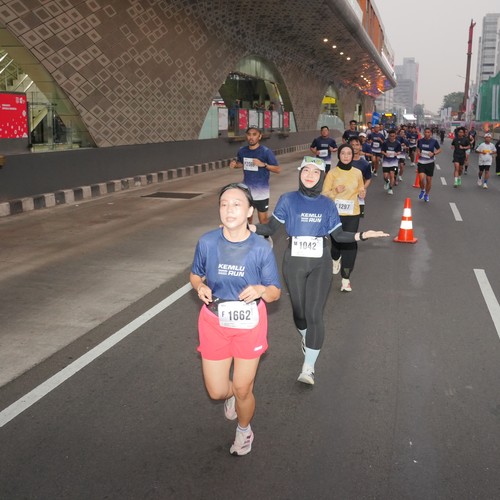 Race photo from KEMLU RUN 2026