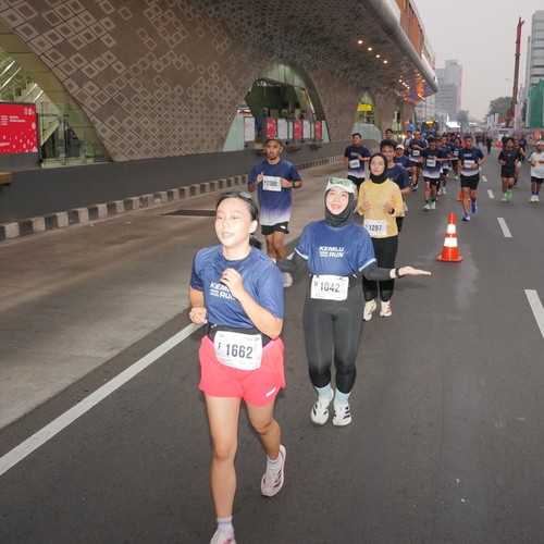 Race photo from KEMLU RUN 2026