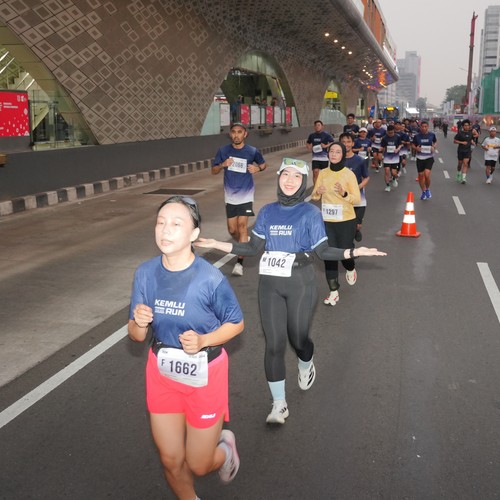 Race photo from KEMLU RUN 2026