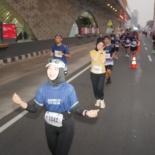 Race photo from KEMLU RUN 2026