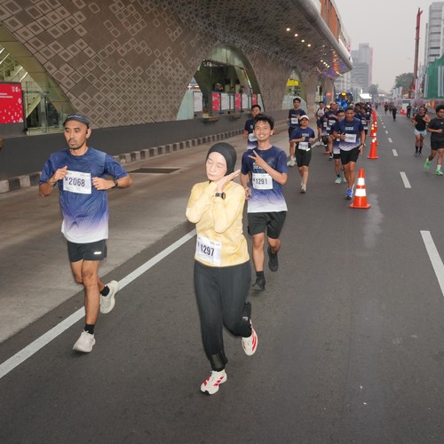 Race photo from KEMLU RUN 2026