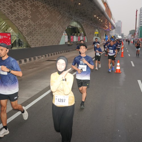 Race photo from KEMLU RUN 2026