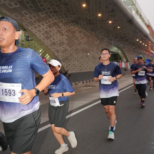 Race photo from KEMLU RUN 2026