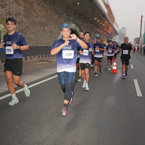 Race photo from KEMLU RUN 2026