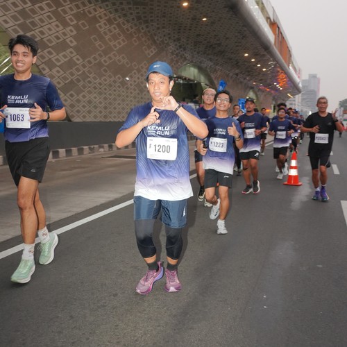 Race photo from KEMLU RUN 2026