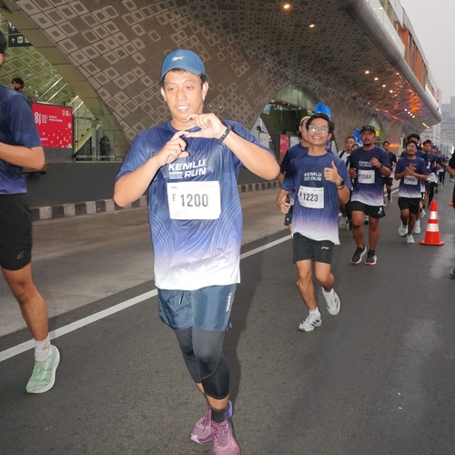 Race photo from KEMLU RUN 2026