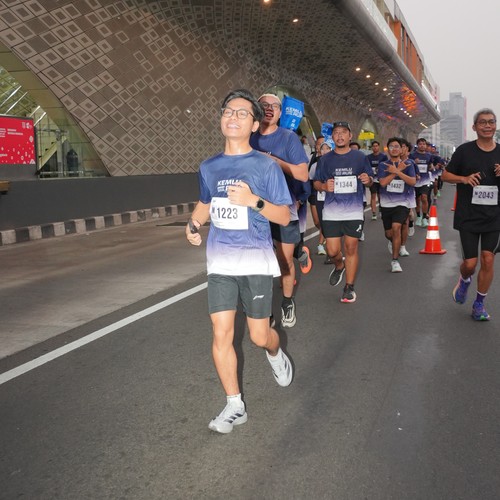 Race photo from KEMLU RUN 2026
