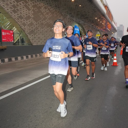 Race photo from KEMLU RUN 2026