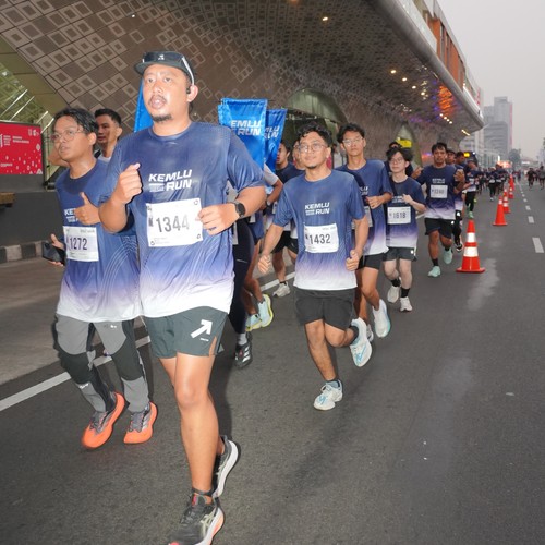 Race photo from KEMLU RUN 2026