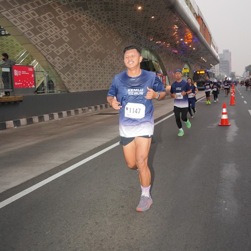 Race photo from KEMLU RUN 2026