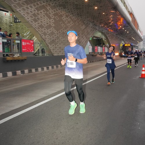 Race photo from KEMLU RUN 2026