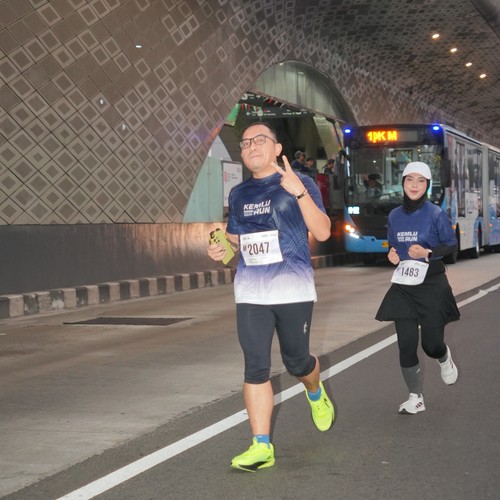 Race photo from KEMLU RUN 2026