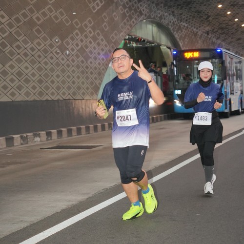Race photo from KEMLU RUN 2026