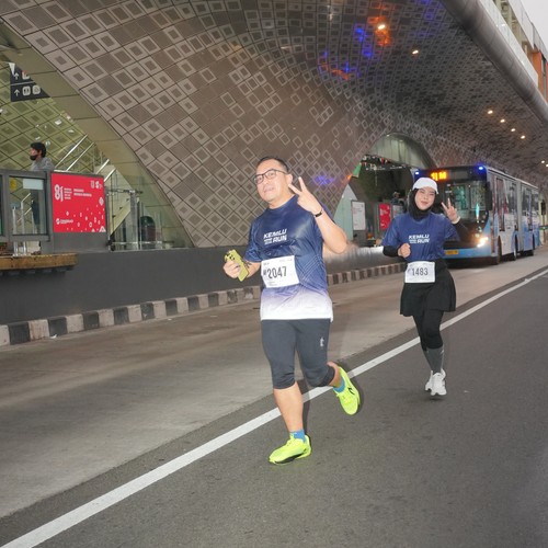 Race photo from KEMLU RUN 2026
