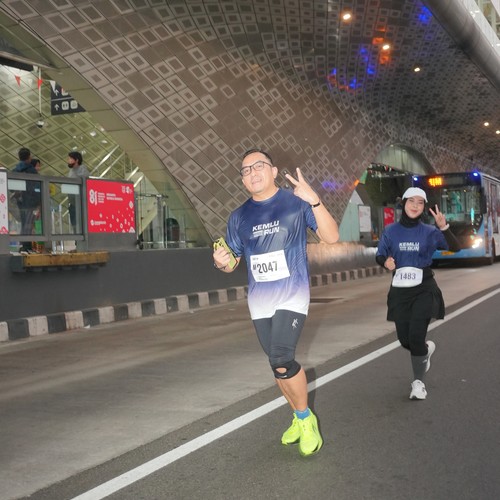 Race photo from KEMLU RUN 2026