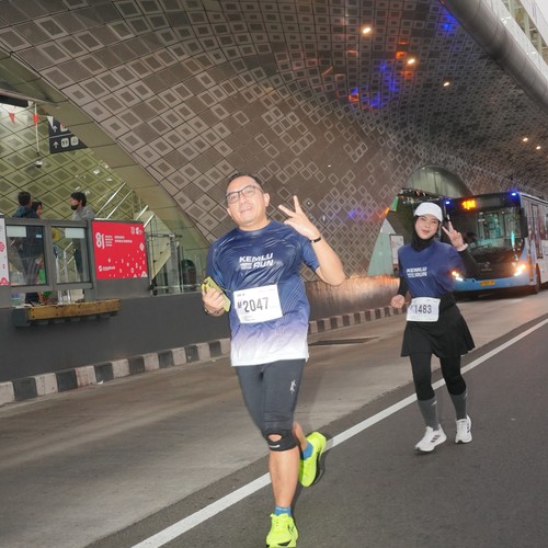 Race photo from KEMLU RUN 2026