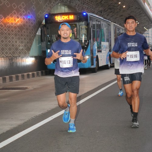 Race photo from KEMLU RUN 2026