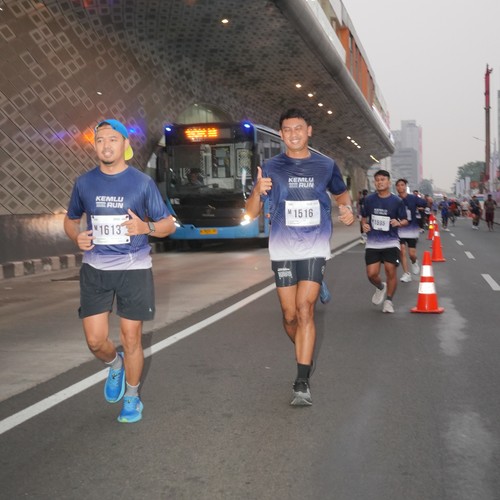 Race photo from KEMLU RUN 2026