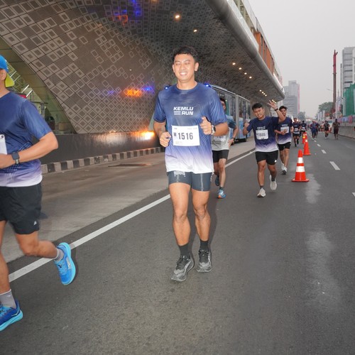 Race photo from KEMLU RUN 2026