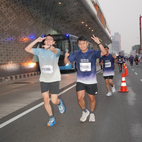 Race photo from KEMLU RUN 2026