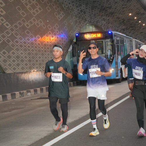 Race photo from KEMLU RUN 2026