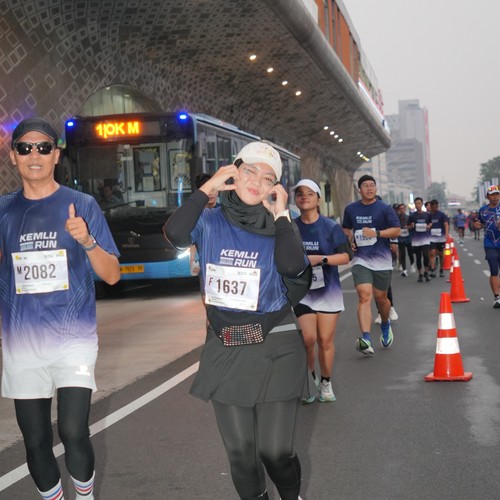 Race photo from KEMLU RUN 2026