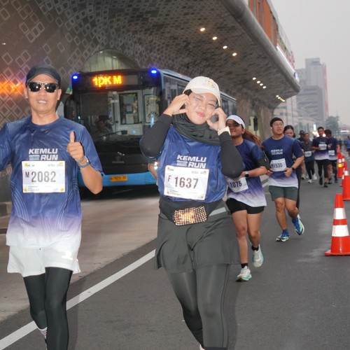 Race photo from KEMLU RUN 2026