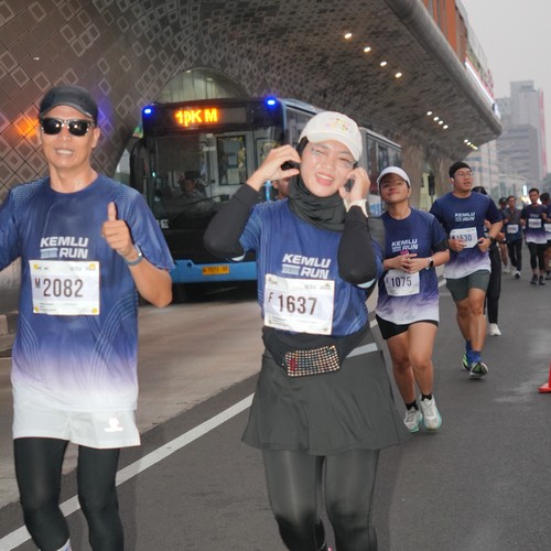 Race photo from KEMLU RUN 2026