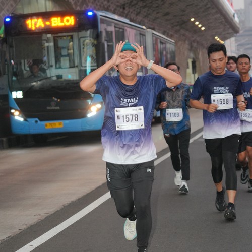 Race photo from KEMLU RUN 2026