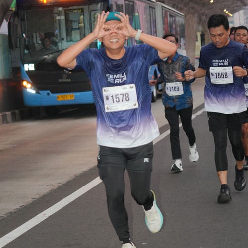 Race photo from KEMLU RUN 2026